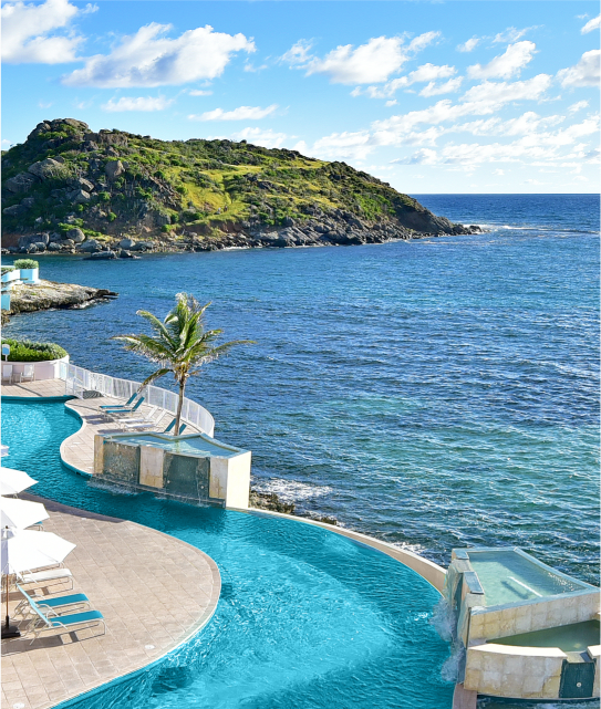infinitiy pool and lounge @ Oyster Bay Beach Resort